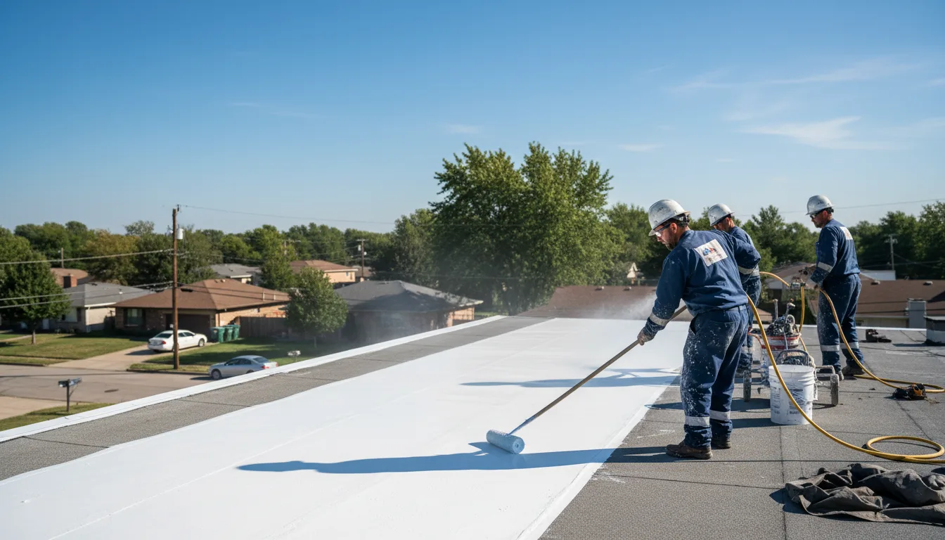 Commercial roof coating in Stillman Valley, IL near me